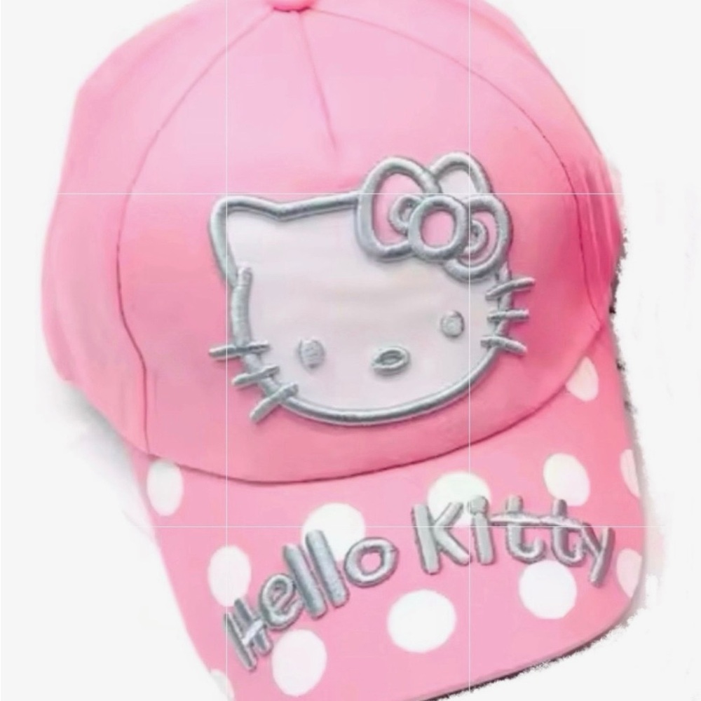 Hello Kitty Pink Cap with White Dots